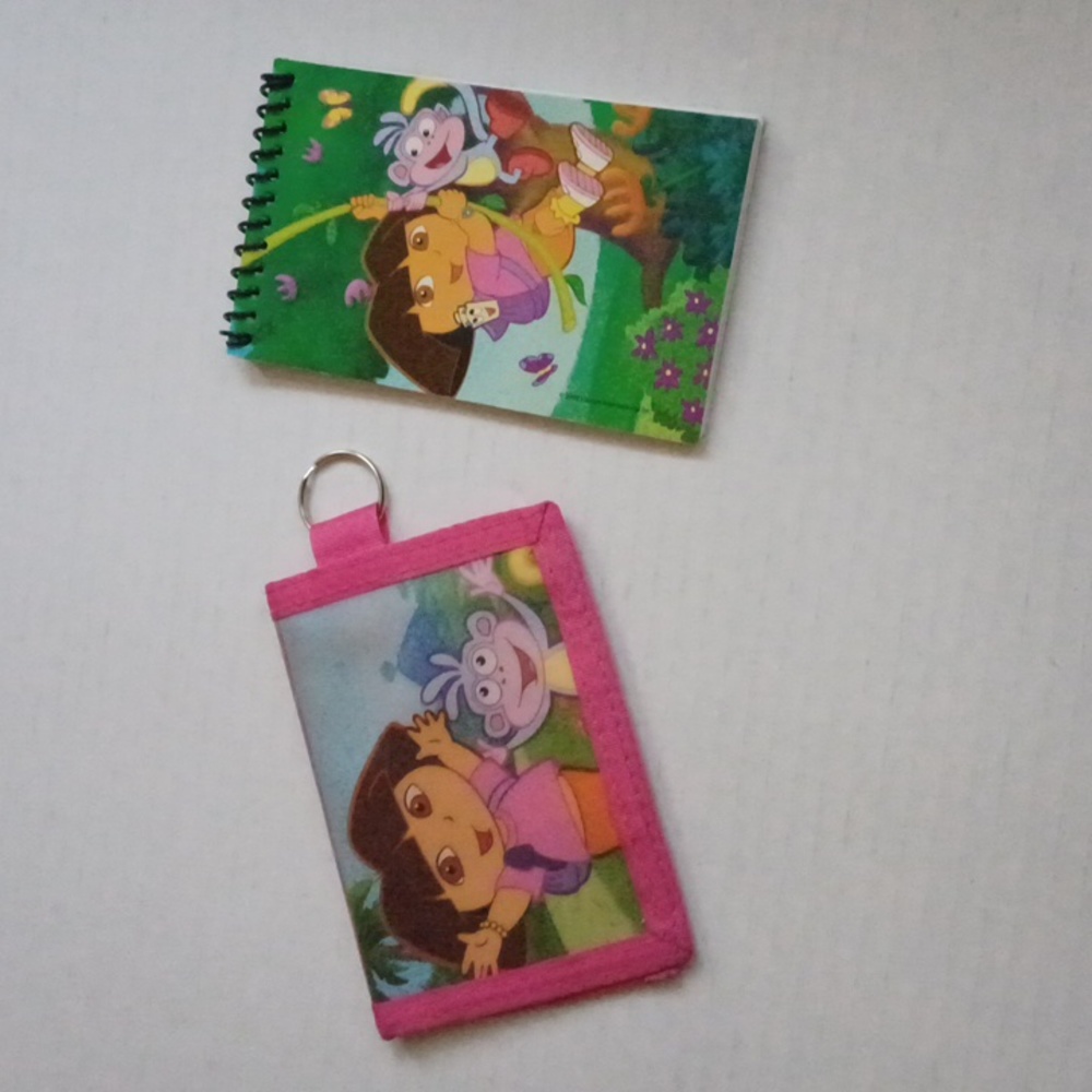 $4 Add-on Dora The Explorer Wallet, Notebook & Stickers